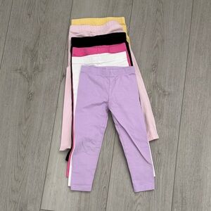 The Children's Place Colorful Leggings Set - Purple, Pink, Yellow, Black, White